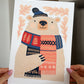 "Beary Cozy" A4 Paint by Number Kit