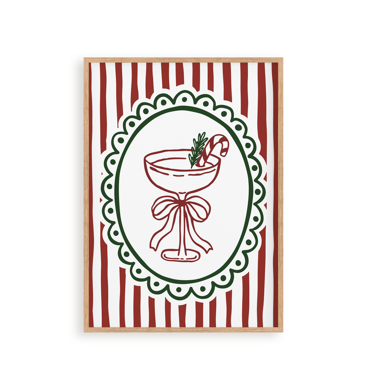 "Mistletoe Martini" A4 Paint by Number Kit
