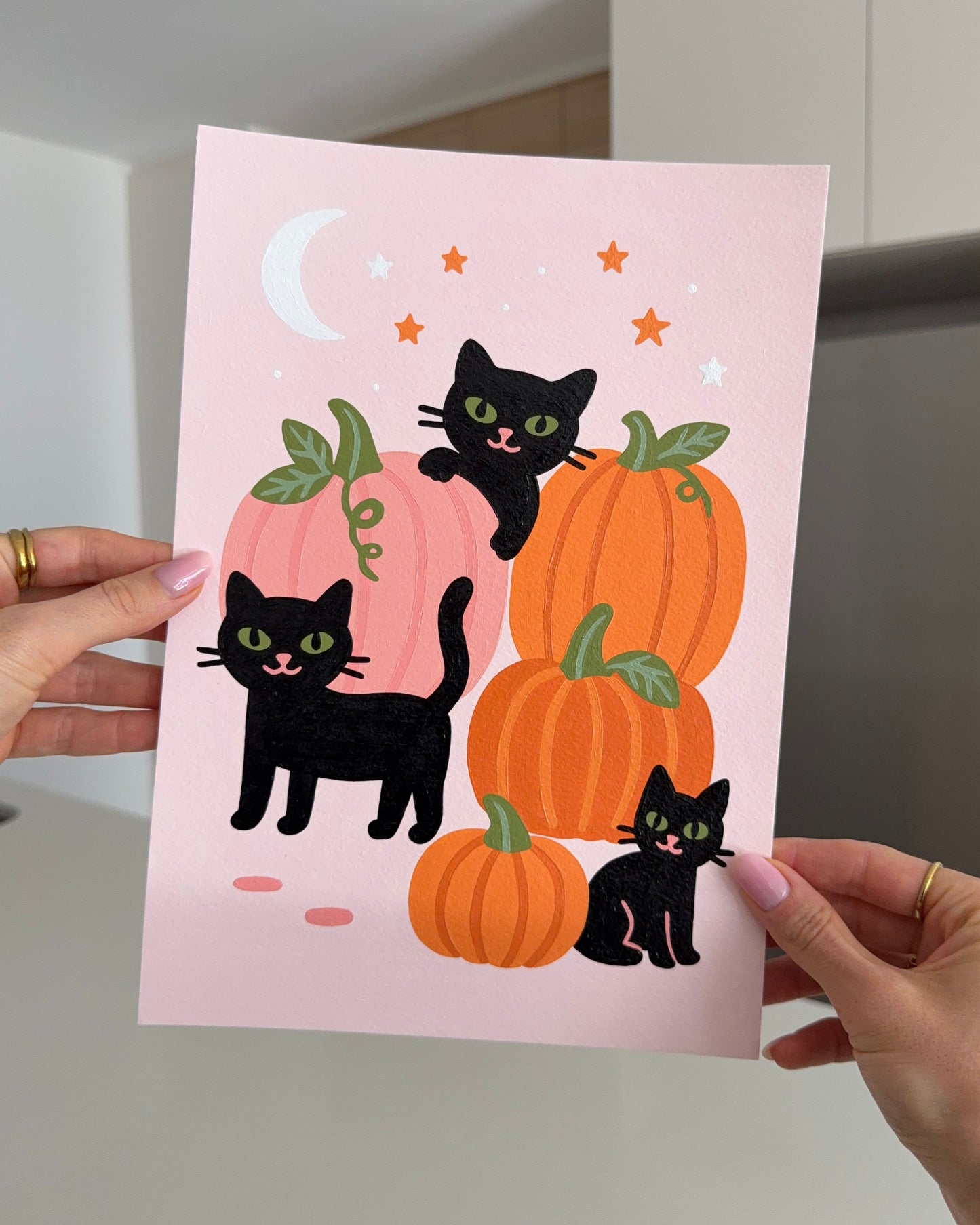 "Meow-loween" A4 Paint by Number Kit