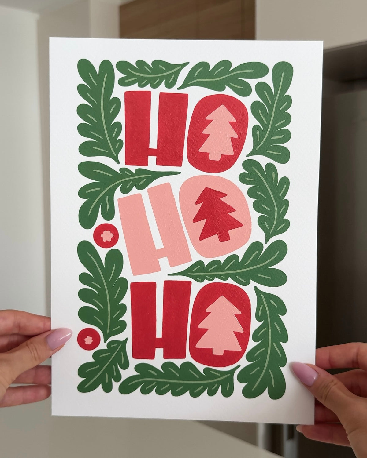"HoHoHo" A4 Paint by Number Kit