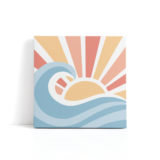 "Sun x Sea" 8x8 Paint by Number Kit